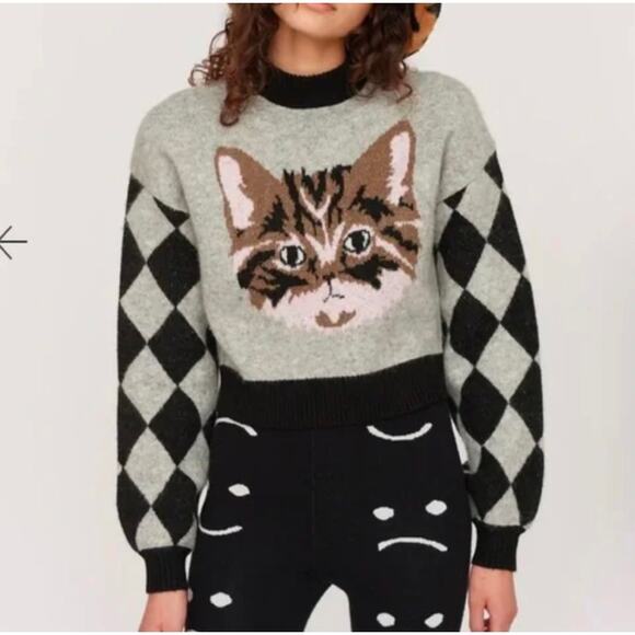 Lazy Oaf Cat Sweater - Picture 2 of 4